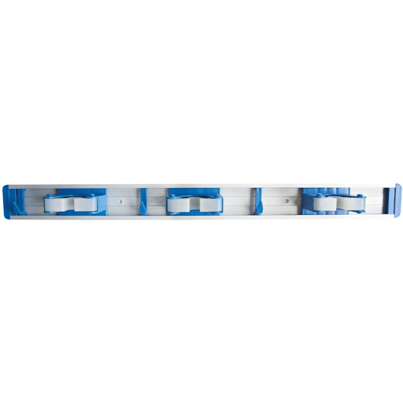 HYGOCLEAN porte-balai ECO TRIO, rail plastique, bleu/argent, 485 mm